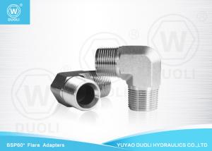 Wholesale Carbpn Steel BSPT Male Thread Hydraulic Reducing Nipple Pipe Fitting 90 Degree Elbow from china suppliers
