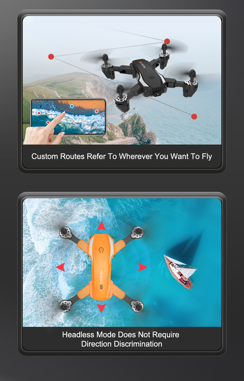 Dm96 Night Flight Drone With Led Long Flight Time Drone One-Key Takeoff/Landing Drone Video Capture Resolution none