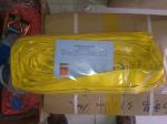 Flexible Yellow Polyester Endless Round Sling 3000Kg For Port Loading