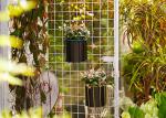 Railing Metal Mesh Metal Garden Pot Decorative Belt Hooks Outdoor
