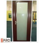 Patio Single Panel Aluminium Casement Hinged Glass Door Customized Profile Color