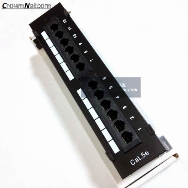 Quality RJ45 Ethernet 12Port Patch Panel Cat5e UTP Wall Mount 12Port Patch panel Category 5e Pach Panels for sale
