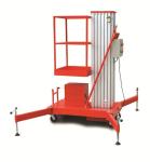 Load 150kg Single Mast Lift Aluminium Alloy Aerial Platform Orange