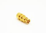 Brass RF Coaxial Cable Connectors SMPM Straight Female Socket Solder