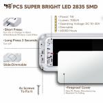 700LM Dimmable Sliding RV Ceiling Dome Lights 7W DC10-30V Super Bright Interior