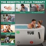 Round Portable Water Pool Inflatable Ice Bath Tub PVC Drop Stitch Hot Tub With