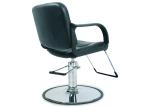 Big Footrest Hair Salon Chairs Round Base With Rubber Ring , Height Adjustable