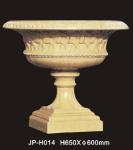 Natural Lightweight Sandstone Flower Pots With Unique Hand Carved Finish
