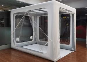 Wholesale White Rectangle Inflatable Camping Tent 400D Oxford Air Pole Isolated Tent L3XW2XH2.2M from china suppliers