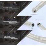 Stainless Steel High Speed Dental Handpiece With Anti Such Back Noise Less Than