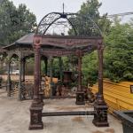 Antique Iron Gazebo Wrought Iron Pavilion Garden Metal Large European Style