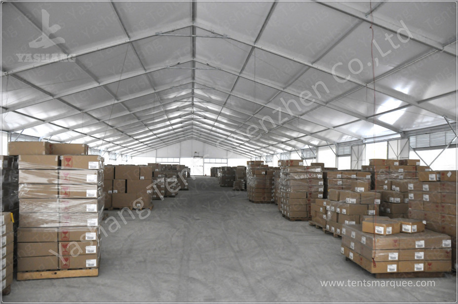 Waterproof Industrial Canopy Tent Fabric Shelter Systems With Transparent Skylight