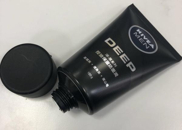 Men Facial Cleanser Plastic Cosmetic Packaging Tube Combined With Silkscreen