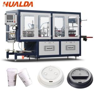 Wholesale Automatic Coffee Cup Plastic Lid Forming Machine HIPS / PVC Sheet Material from china suppliers