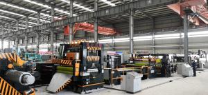 Wholesale Automatic Coil Cut To Length Line , Flying Shear Sheet Metal Cutting Machine from china suppliers
