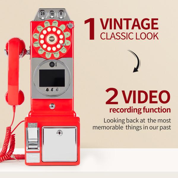 Customized Retro Wedding Audio Video Guestbook ABS Plastic Banquet Party Guest