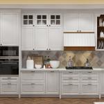 Readymade Kitchen Sink Cupboard Cabinets Frameless Brushed Nickel Hardware