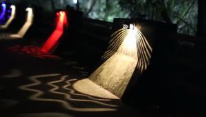 Wholesale RGB Outdoor Solar Wall Fence Light 250mA Powered Garden Decorative from china suppliers