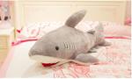 70cm lovely cartoon shark stuffed toy soft plush shark toy baby soft toy