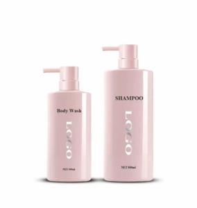 Wholesale 500ml Round Plastic Cosmetic Spray Bottles For Body Wash Lotion Shampoo Packaging from china suppliers