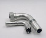 Galvanized Sheet Hydraulic Hose Fittings Stainless Steel Single Hex 90 Degree