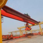 Two Purpose 5/5 Ton Electric Double Girder Overhead Crane with Hook and Grab for