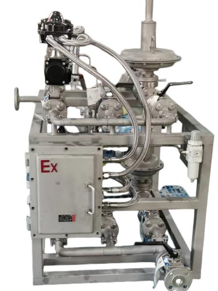 Valve Skid Mounted Pressure Reducing Steam Valve Manifolds Mounted System For