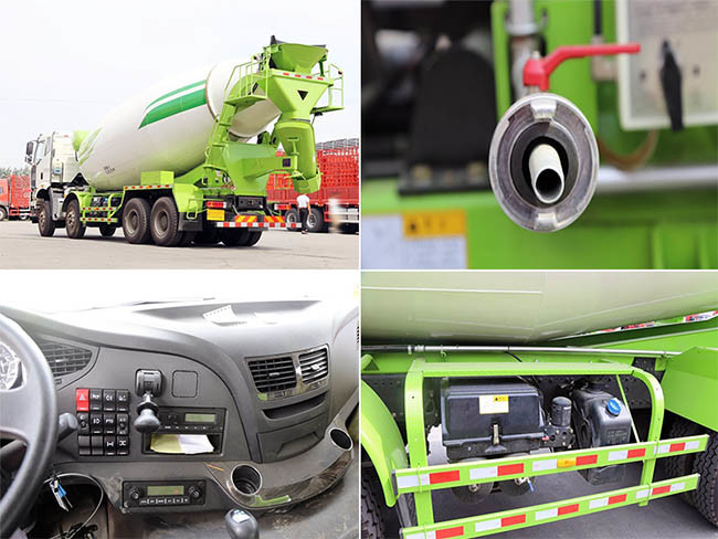 12m3 Second Hand Concrete Trucks 371hp Cement Mixer Pump Truck Used