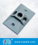 OEM Vertical Aluminum Rectangular Weatherproof Electrical Boxes Cover
