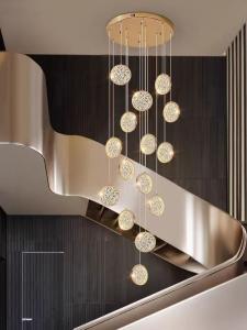 Wholesale Luxury Hotel Lobby Decorative Gold Big Size Customized Modern Led Ceiling Chandelier from china suppliers