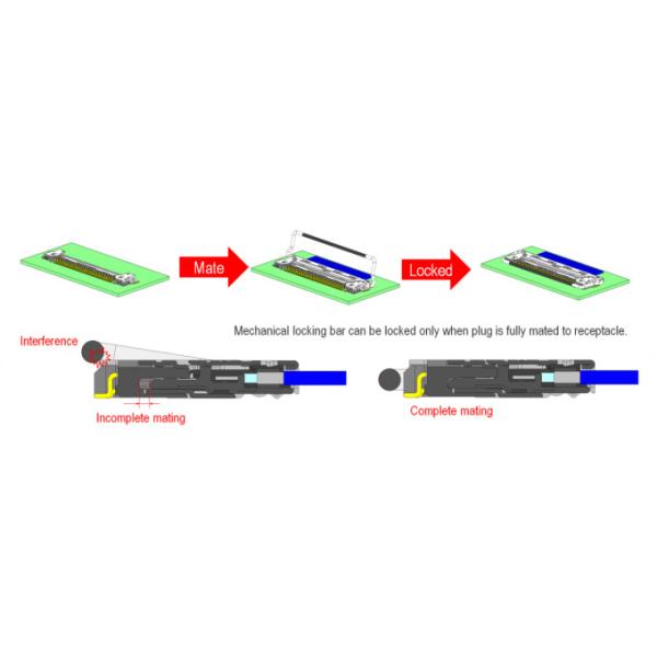 CABLINE-CA 12pin20633-212T-01S Plug For Micro Coaxial Cable Assembly 0.4 mm pitch, Horizontal mating type