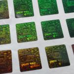 Laser Printer Holographic Security Stickers 3D Dynamic Custom Logo Hologram
