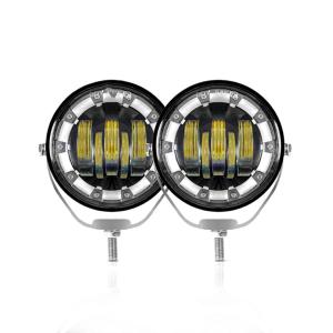 Wholesale 50W 5000LM AC DC 8V 12V 80V Led Fog/Driving Lights External Spotlight Projector Lens DRL Blue Red Amber from china suppliers