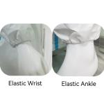 OEM Safety Suit CE Type4/5/6 White Hooded Coveralls with Stick Strip Customized