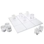Clear Tic Tac Toe Board 3D Acrylic XO Game Set Block Game Set For Adult And Kids