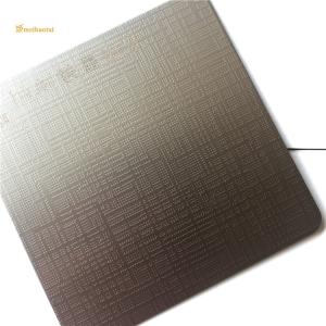 Wholesale Grey Etched Stainless Steel Sheet For Ceiling Wall Decorate GB Standard from china suppliers