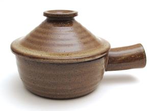 Wholesale Brown Ceramic Small Kitchen Tools , Hand Made Microwave Stone Cookware from china suppliers