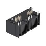 LPJE201NWNL RJ45 1X2 Modular Jack without Integrated Magnetics Tab UP Green