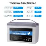 CLF lifepo4 lithium battery 12v Lifepo4 12.8v 100ah Battery Pack Solar Lithium