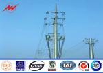 69KV 30kM ASTM A123 Octagonal Foot Galvanised Steel Poles For Street / Garden /