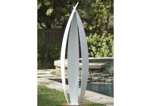 Wholesale Garden Art Decoration Modern Stainless Steel Sculpture White Painted Finish from china suppliers