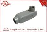 UL Standard PVC Coated Aluminum LL Conduit Body With Screws , Gray