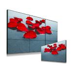 FHD 1080P Narrow Bezel LCD Video Wall Physical Seam 1.7mm Brightness 500 Cd/M²