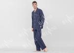 Personalised Mens Long Pyjamas Set / Mens Luxury Loungewear Set Anti Shrink