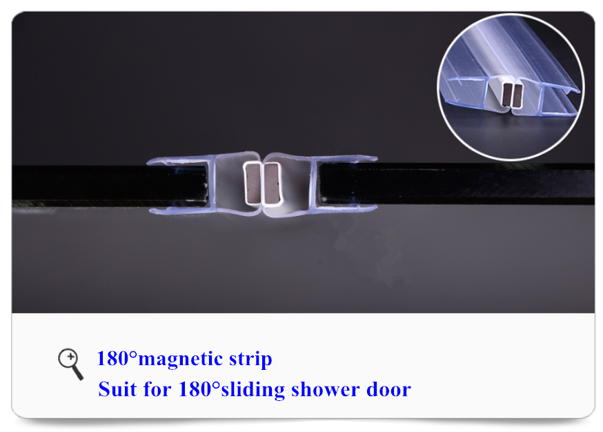 Modern Design Style Hotel Frameless Shower Door Bottom Seal for Water Barrier Creation