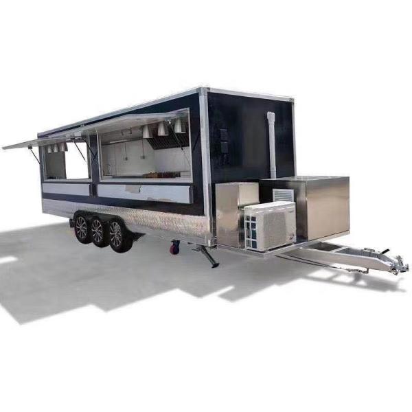 Long Working Life Multifunctional Automatic Gasoline Food Trailer for Dairy