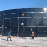 Movable Organic Waste Tank With Anti Corrosive Spray Paint And On Site