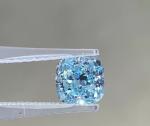 Large Size Vivid Synthetic CVD Lab Grown Blue Diamonds 5.3ct Cushion Cut