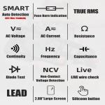 6000uA Handheld Digital Multimeter , 6V Smart Digital Multimeter