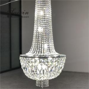 Wholesale 18 16 15 Light Crystal Chandelier Pendant Light Round Rectangular 80CMx60cm from china suppliers